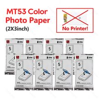 Color Photo Paper 2x3 Inch Sticky-Backed Photo Colorful Paper For HPRT MT53 Pocket Photo Printer