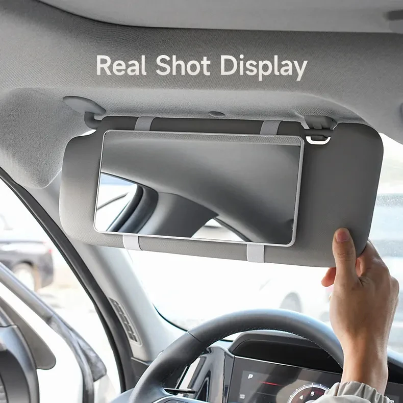 Tragbare Auto Make-Up Spiegel Universal Auto Innenspiegel Auto Sonnenschutz Visier HD Spiegel Für Mädchen Frauen Auto Zubehör – Detail 2