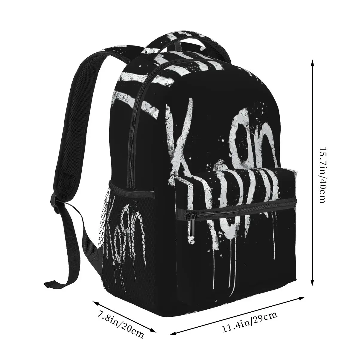 Korn Band Rock Metal Music Backpack Hot Sale Daypack Large Capacity Kids BookBag School Bag Shoulder Bags for Men Women