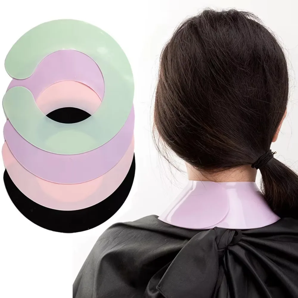 Silicone Hairdressing Cape Adjustable Waterproof Salon Neck Protector Neck Protector Reusable Hair Dyeing Shawl for Salon