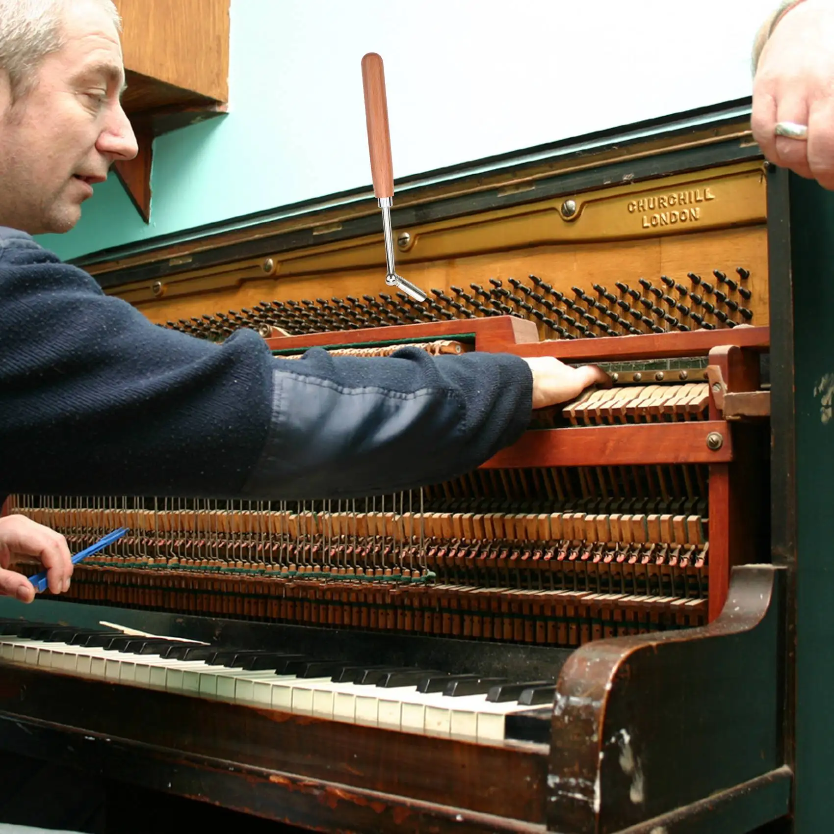 رافعة وحزمة ضبط البيانو الاحترافية ، مجموعة أدوات ضبط العناب ، مطرقة كتم الصوت ، مجموعة ديي ، جزء البيانو