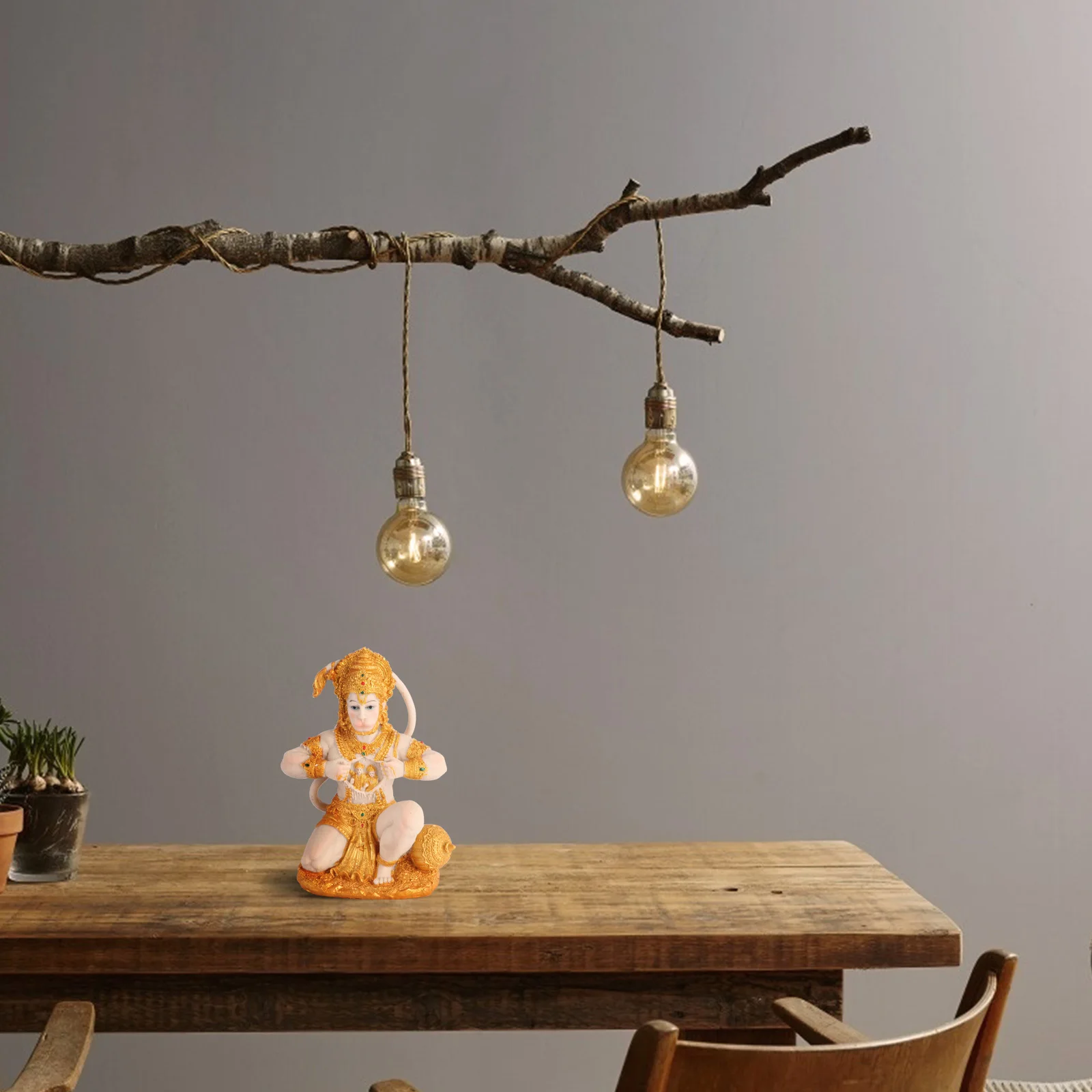 هانومان بوذا تمثال الراتنج قرد النحت جنوب شرق آسيا نمط الديكور للمنزل مكتب غرفة المعيشة زخرفة المنزل #6