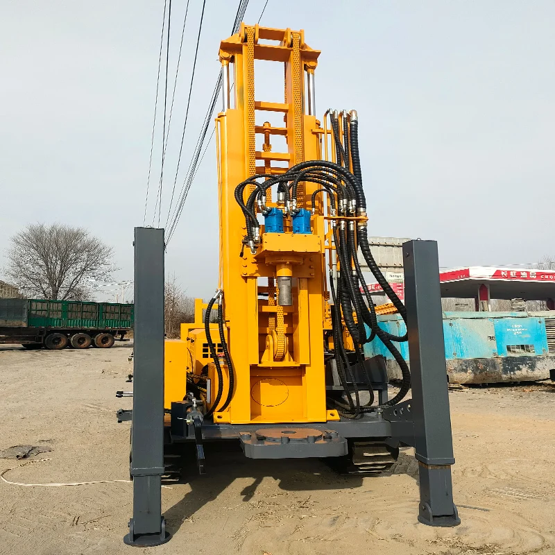 

Customized Track-Mounted Water Well Rig – Drills 200m in Soil and Rock Formations