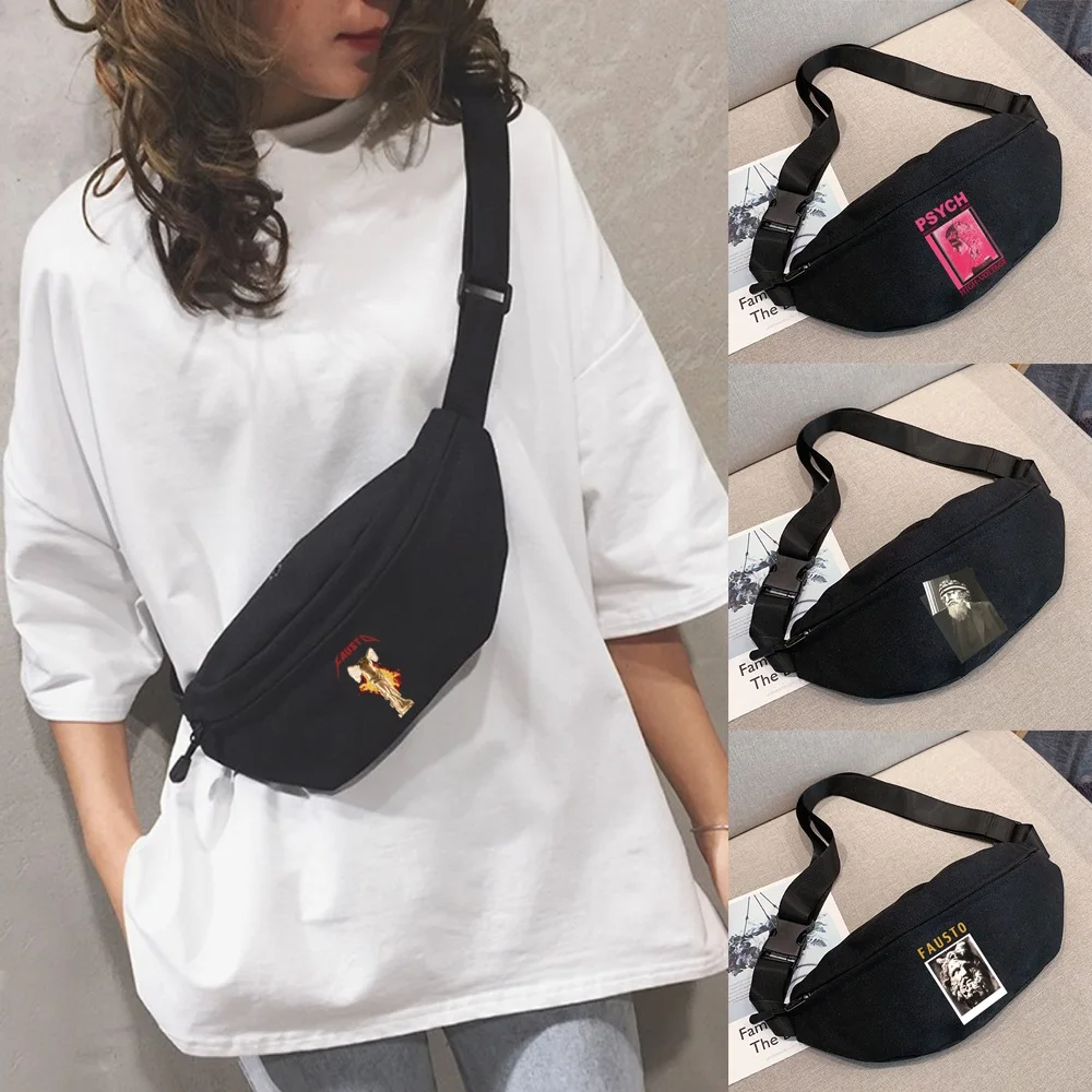 Women's Bags, Purses, Underarms, Shoulders and Chest Bags, Men's Sculpture and Printing Mini Crossbody Bag.
