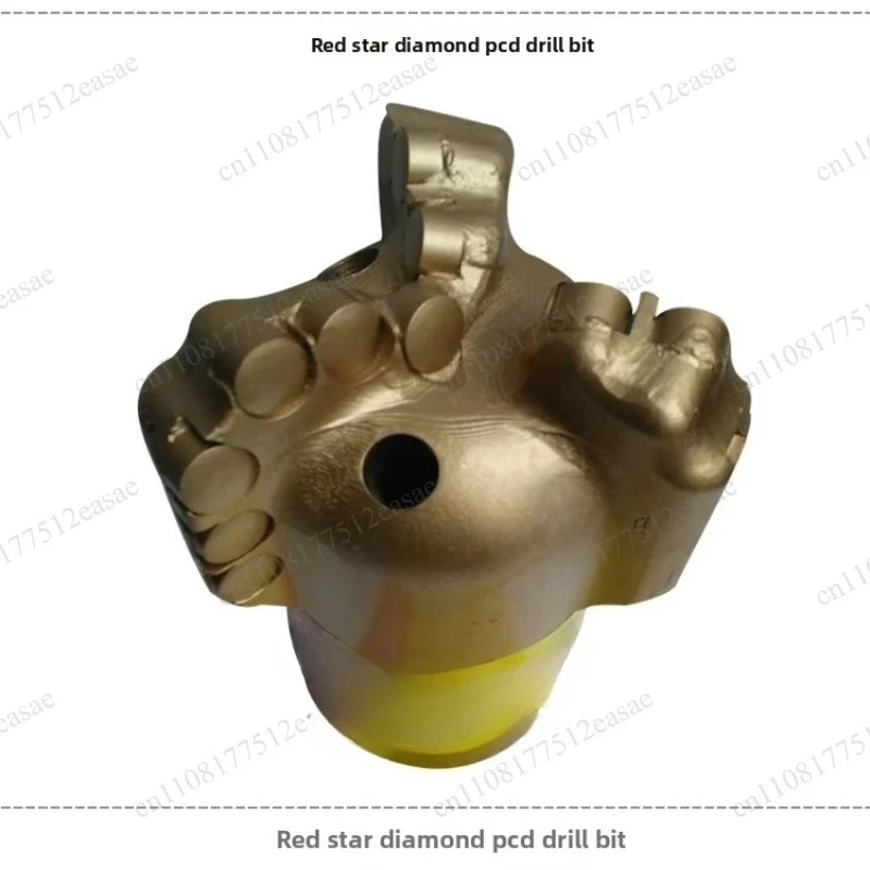 Three-Wing Non-Coring PDC Scraper Drill Bit, Anti-Clogging for Slurry & Pebble Stratum