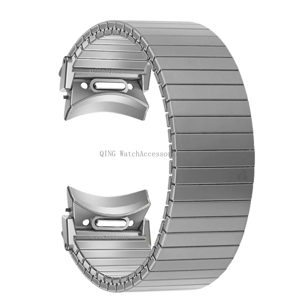 Quick Fit Edelstahl-Elastikarmband für Samsung Galaxy Watch 6 Classic 43mm 47mm 40 44mm Herren Damen Armband Metallbänder