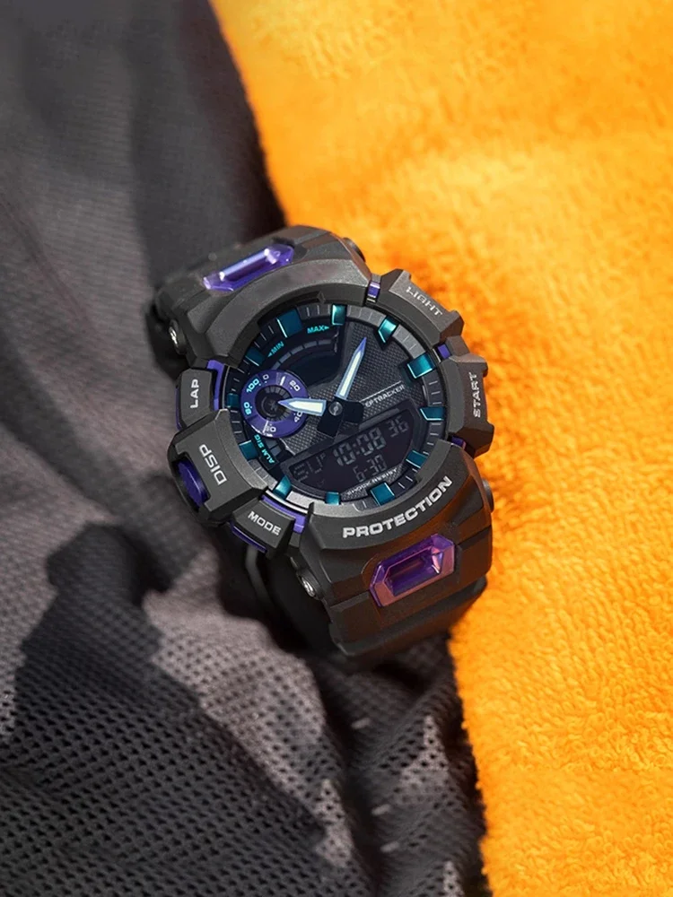 مناسبة لحزام ساعة السيليكون G-SHOCK Casio الأسود GBA-900-1A/GBA-900CB