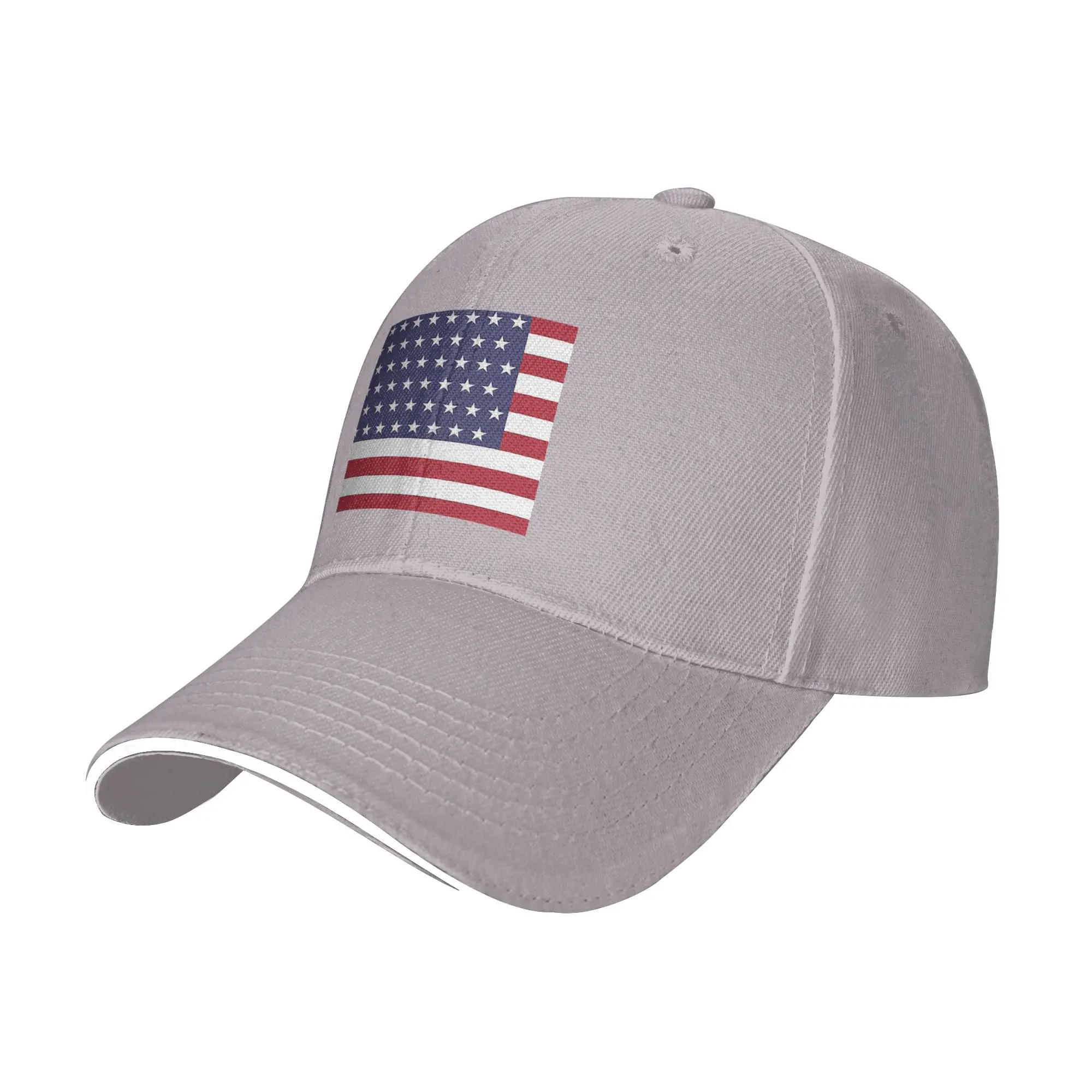 American flag graphic design Cap Fashion Casual Baseball Caps Adjustable Hat Hip Hop Summer Unisex Baseball Hats Customizable