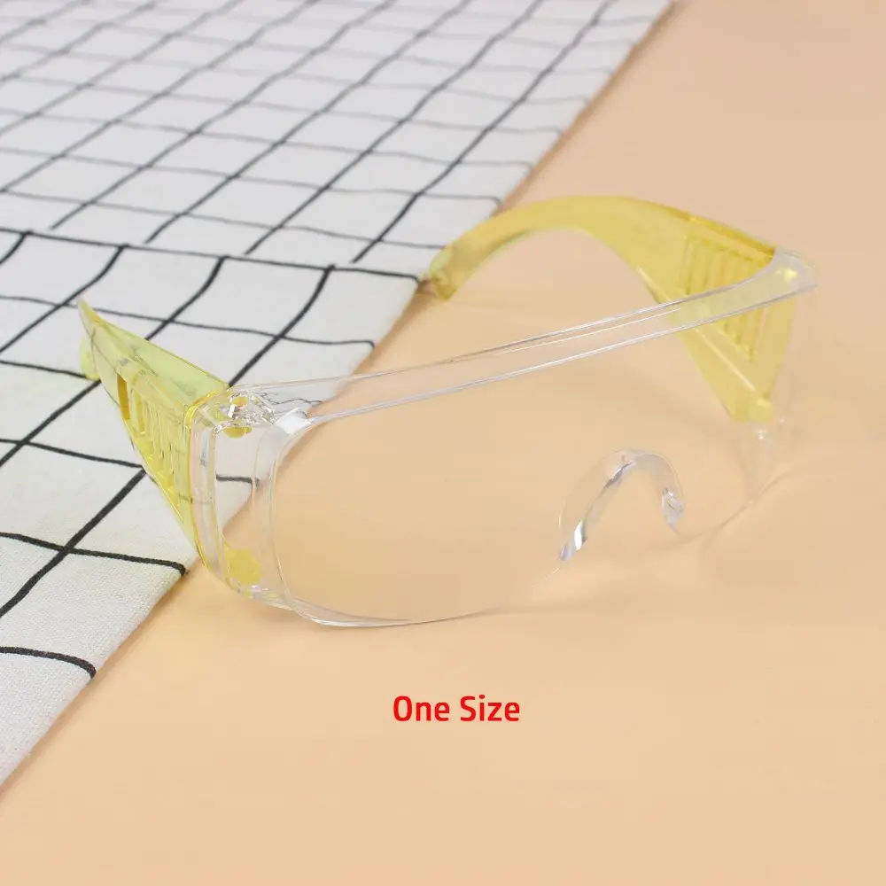 Trendy Transparent Safety Goggles Anti Wind Dust Anti-Splash Protective Glasses Cycling Glasses Eye Protective