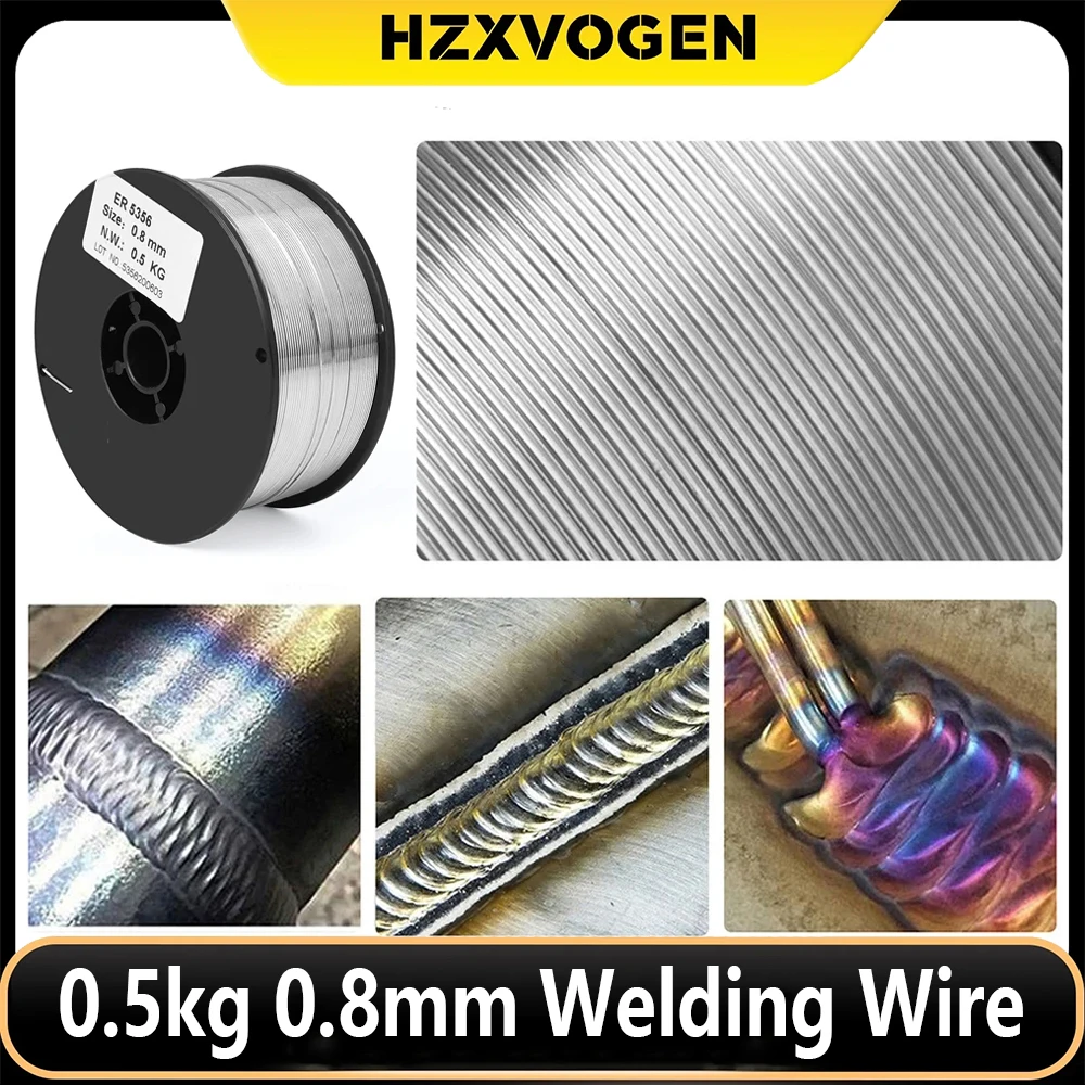 HZXVOGEN 0.5kg 0.8mm Aluminum Magnesium Welding Wire Universal For TIG Mig Welding Oxygen-acetylene Welding Equipment ER5356