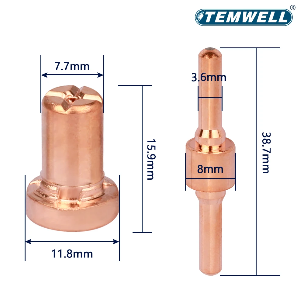 PT31 LG40 Plasma Cutting Consumable For Cut40 50 With Plasma Cutter Torch Electrodes Advanced Shield Cups Nozzles Welding