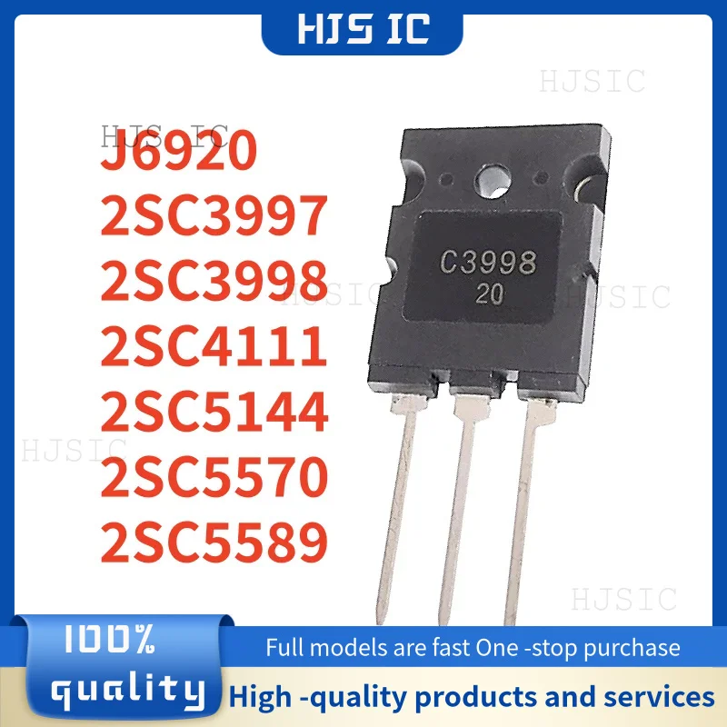 5PCS 100% NEW 2SC3998 2SC5570 2SC5589 2SC3997 2SC4111 2SC5144 J6920 C3998 C5570 C5589 C3997 C4111 C5144 TO-264 In Stock