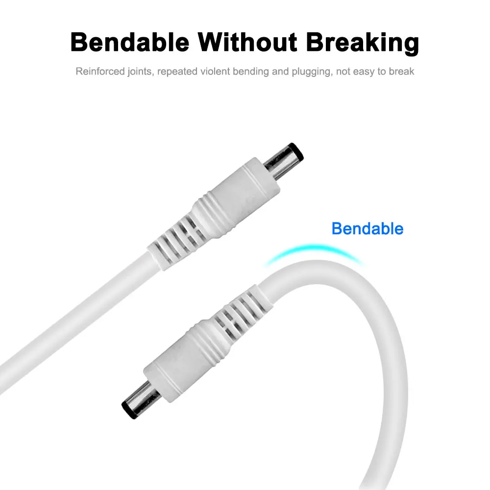 1เมตร USB to DC 5.5*2.1มิลลิเมตรอินเตอร์เฟสชาร์จมินิเชื่อมต่อ5V1A/2A สายไฟที่ใช้ได้กับพัดลมลำโพงตัวควบคุม LED