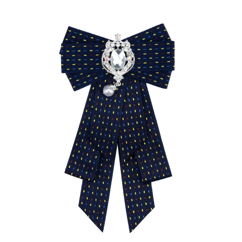 Heiße Schule Mädchen Junge Elegante Klassische Retro Große Fliege Krawatte Strass Corsage Bowtie Krawatte Geschenke für Frauen Formale Krawatten – Detail 16