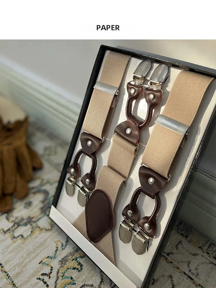 retro-briti-elastic-webbing-pants-gentlemen-khaki-color-6-clip-sle-men's-loose-elastic-waisand-susp-accories