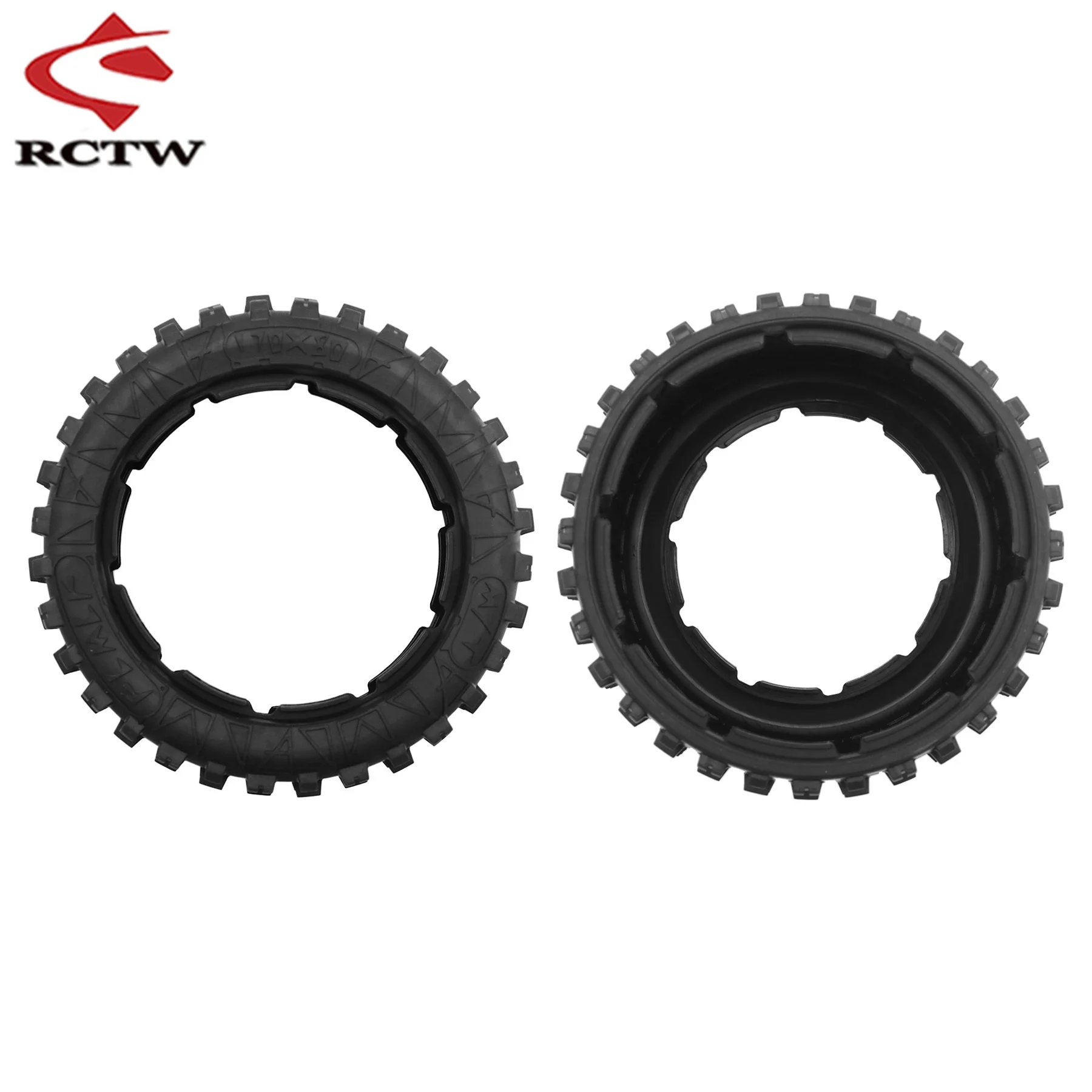 Nâng Cấp Trước & Sau Khai Khẩn Đất Hoang Lốp Xe Lắp Ráp Bộ Cho 1/5 Hpi Rofun Rovan Km Baja 5b Rc Xe Đồ Chơi Phần