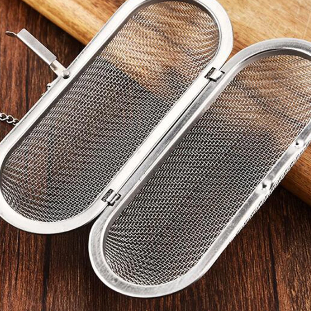 

2pcs Tea Filter Strainer Stainless Steel Infuser Rectangle Shape Loose Leaf Herbs Spices Kitchen Bar Easy Clean Enjoyful