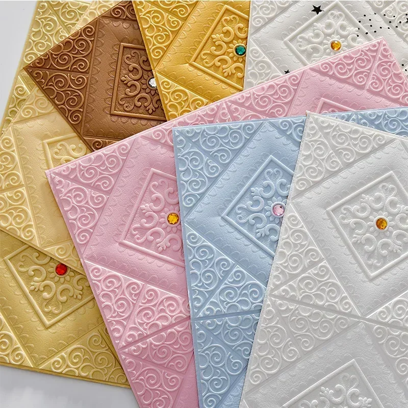 

Foam 3D Ceiling Wall Sticker Self Adhesive Thickened Decorative Panel for Bedroom Living Room Bathroom Home Waterproof Wallpaper