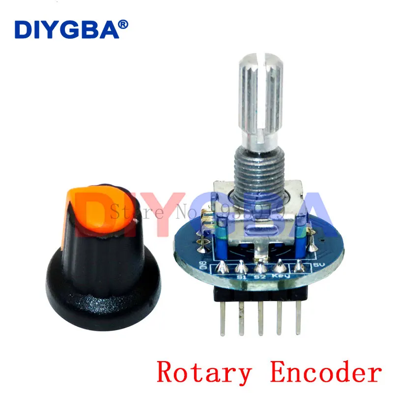 360 Degrees Rotary Encoder Module Rotary Potentiometer Analog Knob Module for Arduino KY-040 RV09 Rotary Encoder EC11 Knob Cap