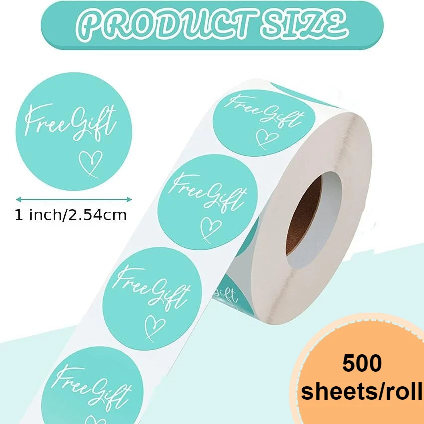 500pcs, Round Letter Stickers, Heart Holiday Stickers, Decorative Packaging Gifts Stickers