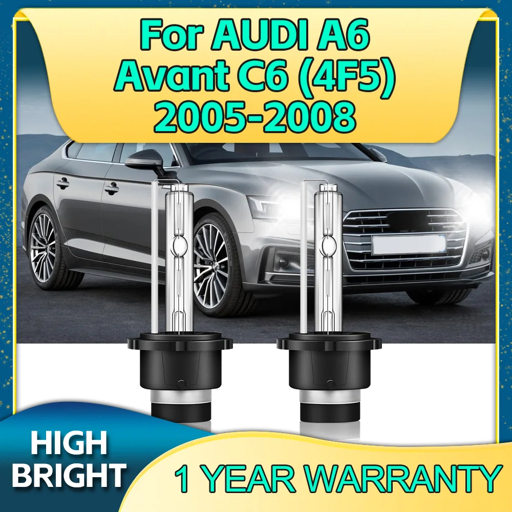 

Car D2S HID Bulb Automobile Xenon Headlight Super Bright 6000K Lamp For AUDI A6 Avant C6 4F5 2005 2006 2007 2008