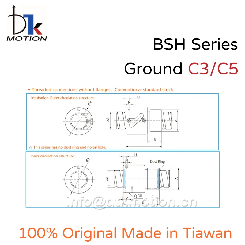 DTK BSHR1002 BSHR1004 BSHR1204 Ground C3 C5 Miniature Ball Screw R10 R12 Lead 2mm 4mm High Precision Mini Ballnut 3D Printer TBI