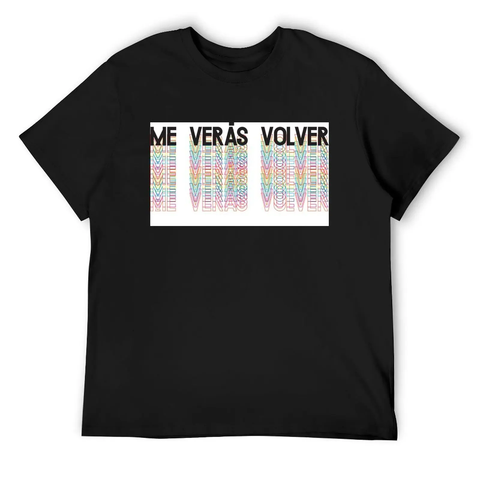 

Soda Stereo - Me Verás Volver print T-Shirt blacks valentines clothes quick drying men tshirt