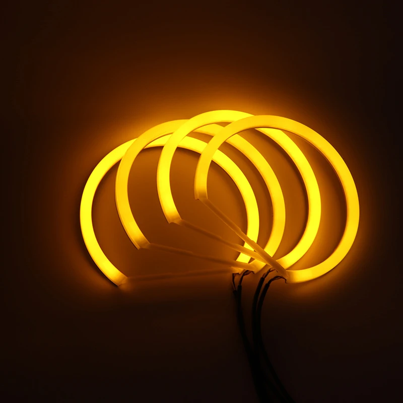 Do BMW serii 3 E46 Sedan Touring Wagon Coupe Compact 1998-2005 Stylizacja samochodu Mlecznobiałe światło SMD LED Angel Eyes Ring Kit — zdjęcie 7