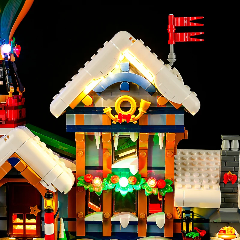 DIY LED Light Kit For LEGO 10339 Santa\'s Post Office (Only LED Light,Without Blocks Model)