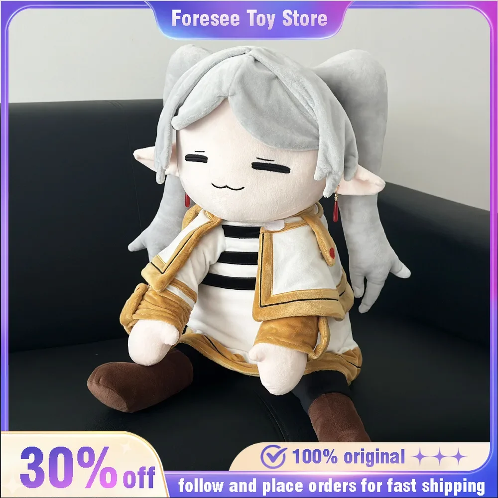 

75cm At The Funeral Elf Frieren Plush Frieren Plush Cotton Stuffed Doll Kawaii Figures Anime Peripheral Home Decoration Crafts