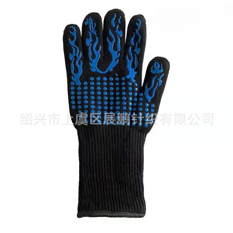 

Centigrade Extreme Heat Resistant Aramid Safety Gloves grill bbq Lining Cotton for kitchen baking tools