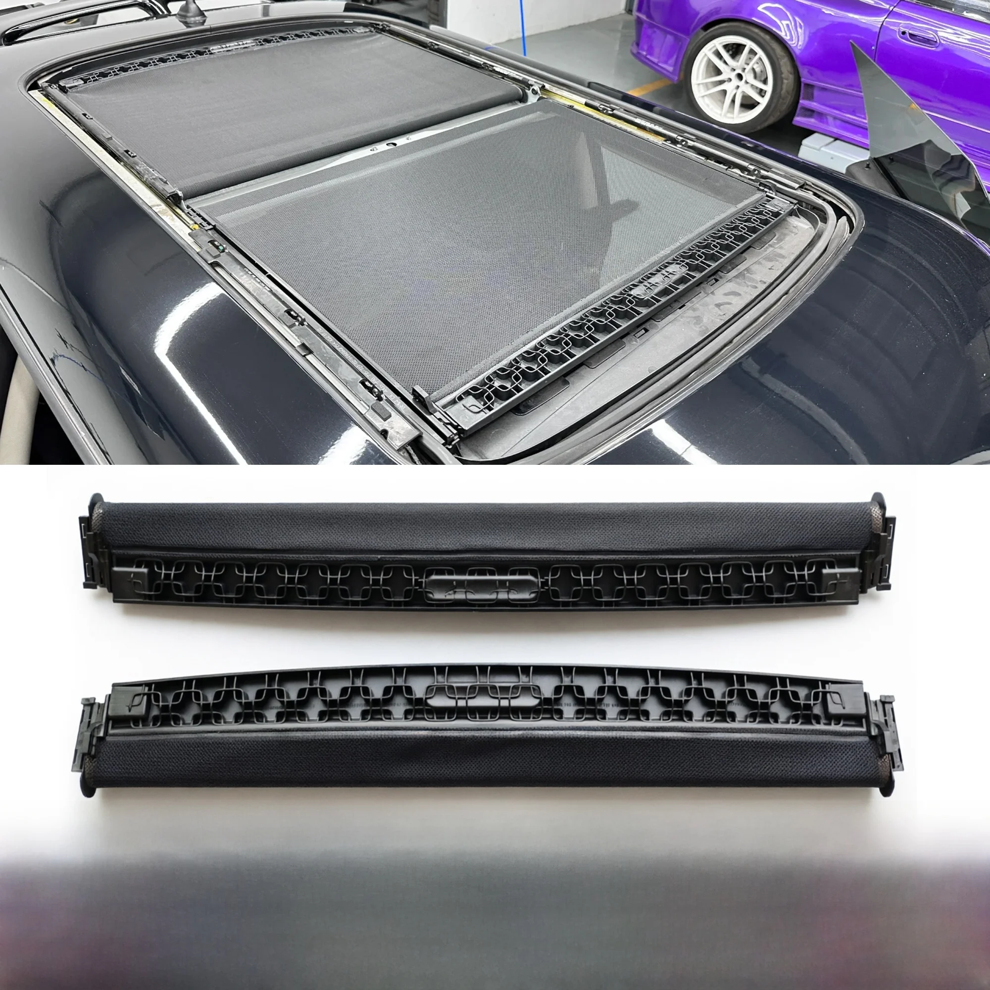 Car Sunshade Net Window Shade for  R55 R56 R60 R61 F55 F56 F60 F54 Original Style 2008-2018 Models Card Embedded Inst...