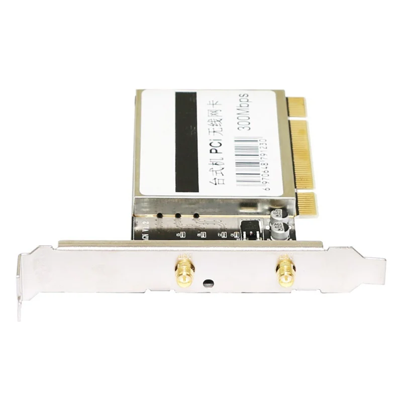PCI Wireless Network Card 300Mbps Network Card Desktop PC 2.4Ghz Network Card For Winxp/7/8/10/11/MAC/Linux