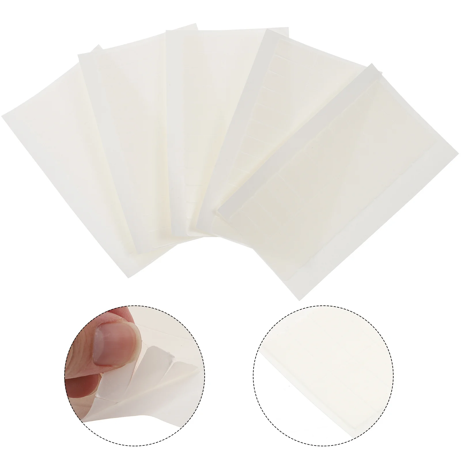 5 أوراق شريط لاصق لاصق مزدوج الجوانب لاستبدال نظام الشعر الأمامي من الدانتيل عقد قوي #1