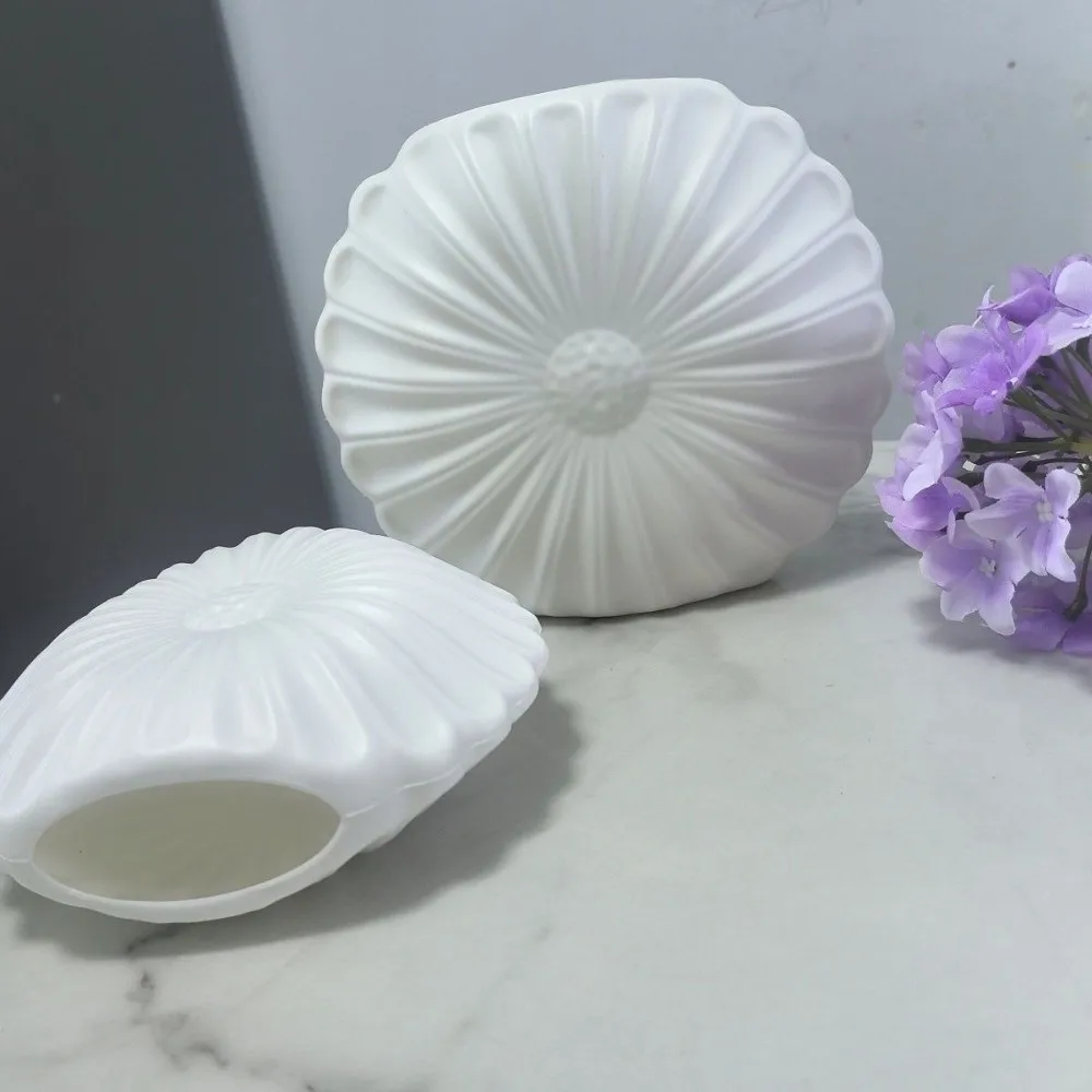 Potted Plant Mold Silicone Sunflower Vase Mold 3D Flexible DIY Craft Mold Non-stick Creative Plaster Mold Clay Crafts