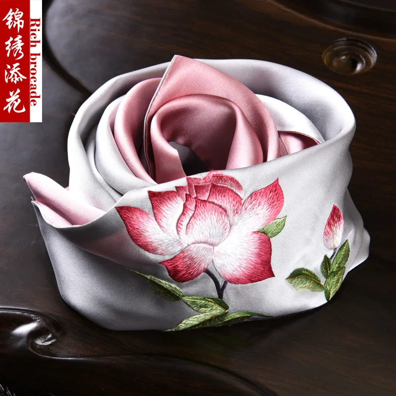 Embroidery Scarf Long Cheongsam Shawl Chinese Style Suzhou Embroidered