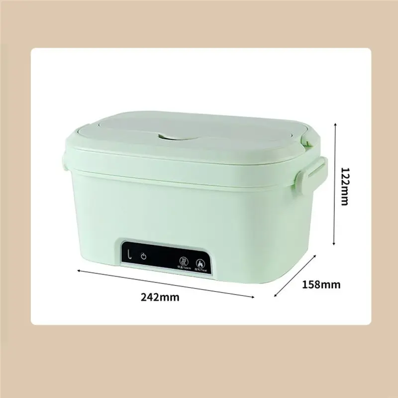 AB43-For Adults For Outdoor Cordless Heated-Lunch Box 1.5L Rechargeable Auto-Scheduled Food Heater Smart Hot Lunch Box A