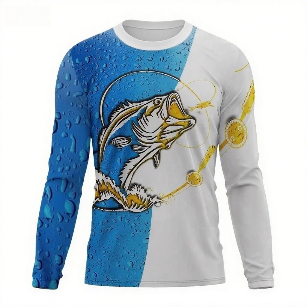 

Men's Hot Selling Long Sleeved T-shirt Camping Outdoor Sports Top Cycling Clothes Quick Drying Breathable Motorcycle Clothing