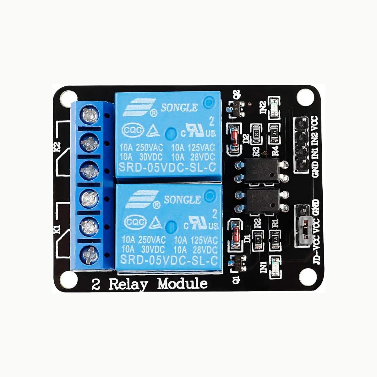 قطعة واحدة، وحدة ترحيل بقناتين - مراجعة Relay Module 5V وسعره