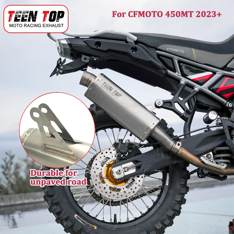 Auspuffschalldämpfer für CF MOTO 450MT, 450 MT Abgasanlage, OEM 450MT Hochleistungs-Slip-On-Auspuff, 450MT Auspuffschalldämpfer mit DB Killer und Niedrigdrehmoment