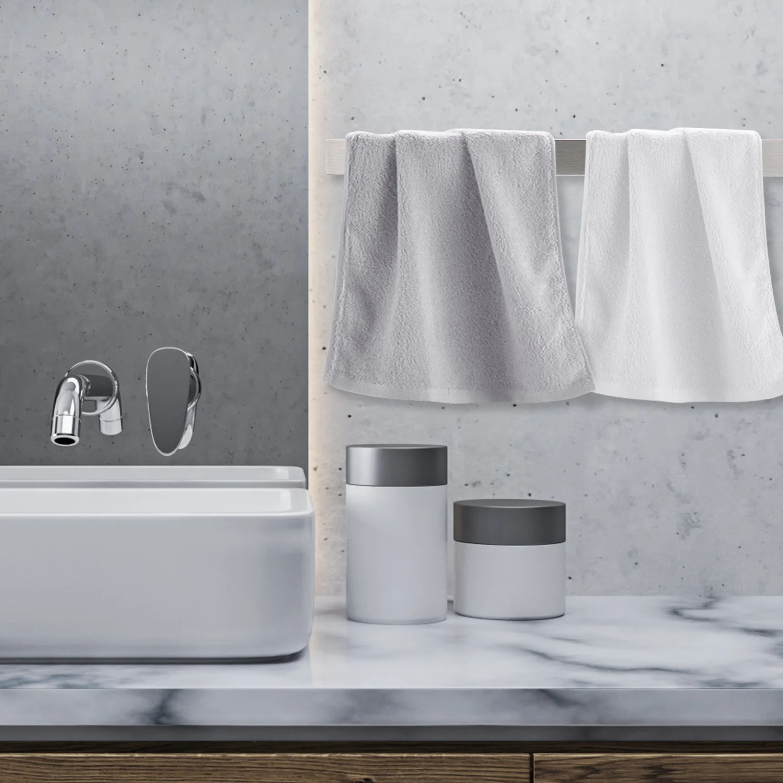 

1Set Stainless Steel Towel Bar No Drill Wall Mount Bathroom Storage Rack Single Rod Towel Hanger Toilet Stainless Steel Rack