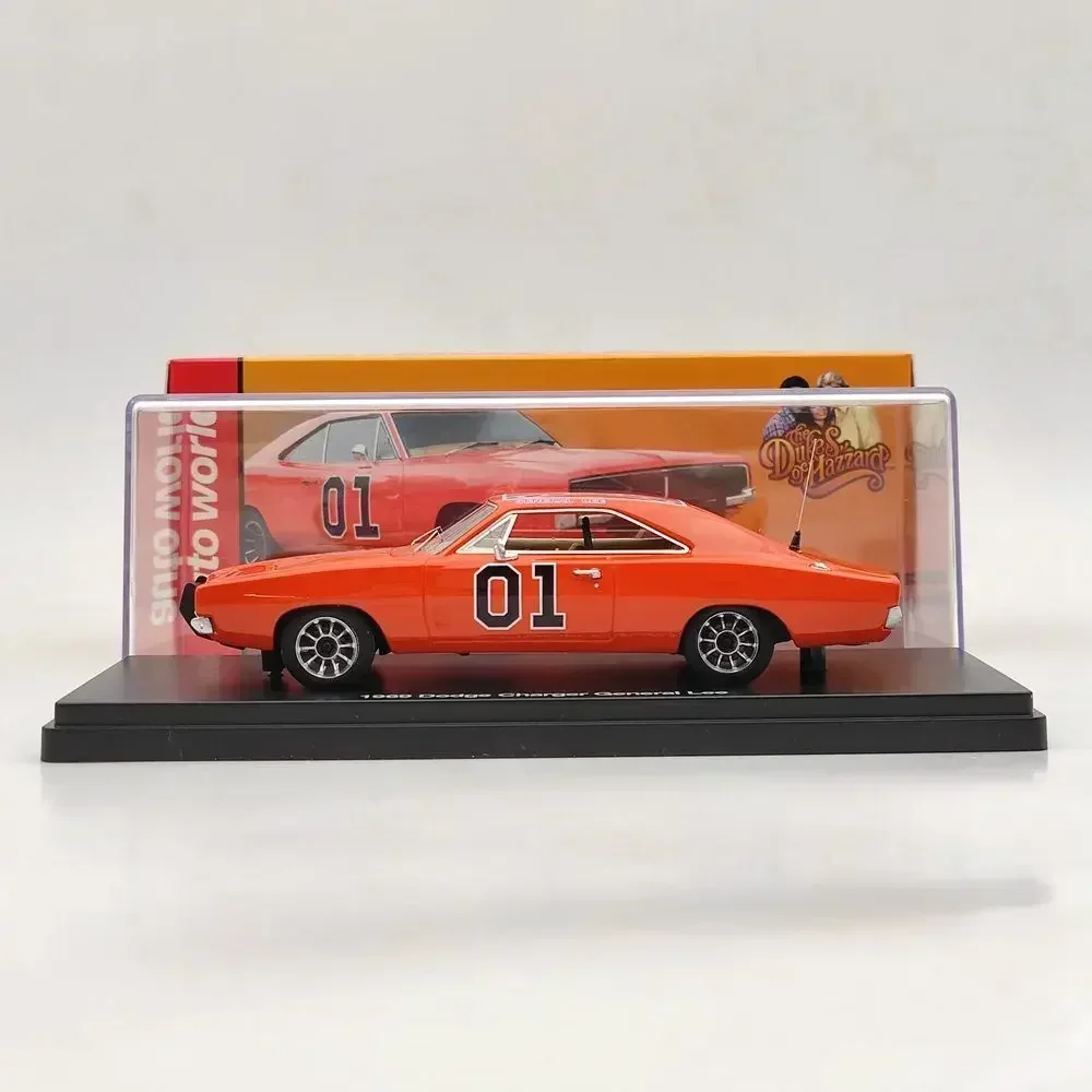 Auto World 1:43 1969 Charger General Lee Red AWRSS1151 Limited Edition Resin Model Car Collection Toys Gift