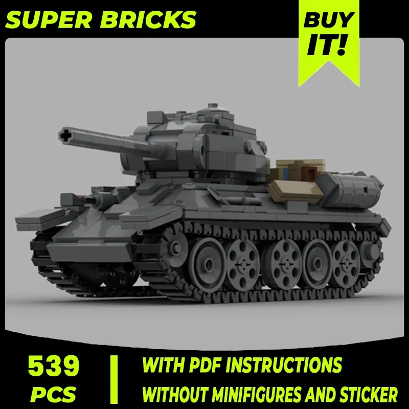 

Military Weapon Model Moc Building Bricks Soviet Medium Tank Technology Modular Blocks Gifts Christmas Toys DIY Sets Assembly