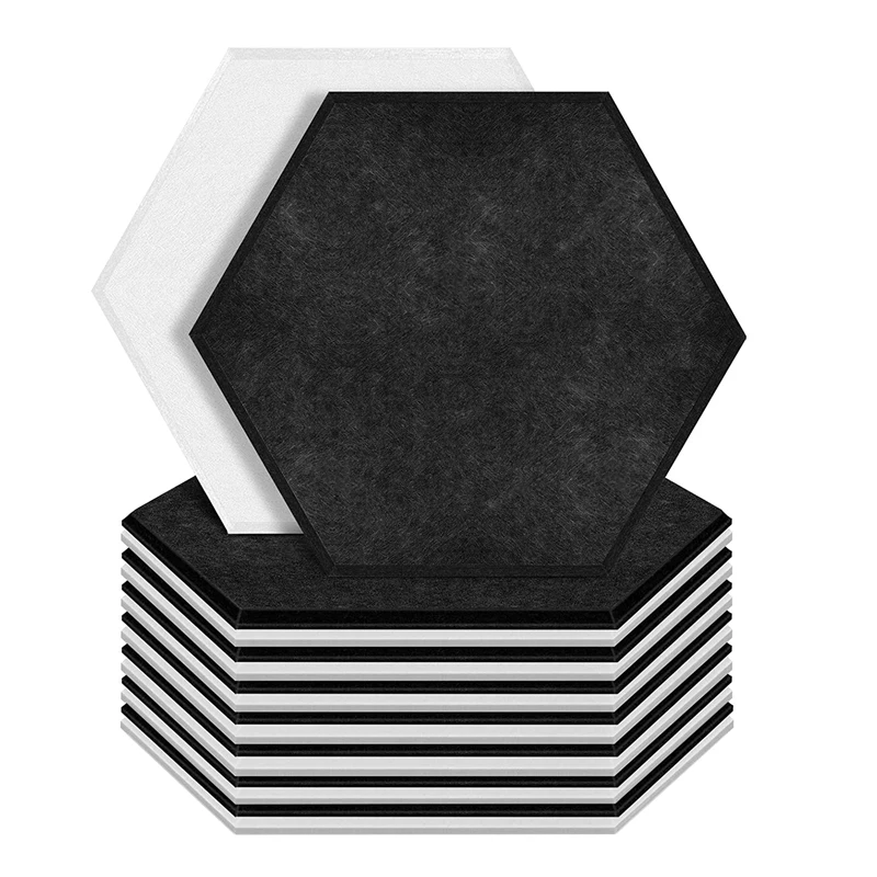 Hexagon Acoustic Panels Sound Proof Padding Hexagon Acoustic Absorption Panel For Recording Studio Office Home Acoustic