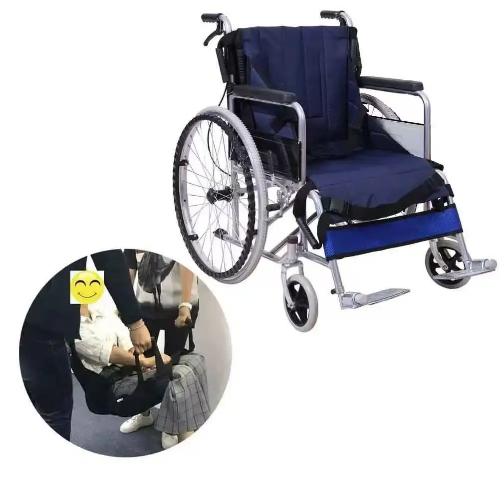 Elderly Transfer Sling Belt Disabled Seat Pad Wheelchair Cushion Transport Shifting Belt Sheet Home Care Nursing Belt