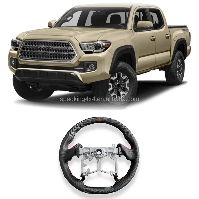 

Spedking Carbon Fiber Steering Wheel for TOYOTA TACOMA 2016-2023 Carbon Fiber Steering Wheel Without airbags