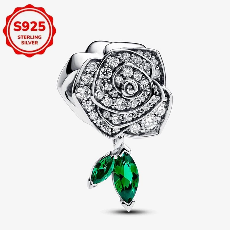 925 Sterling Silber Charms Bunte Emaille Schmetterling Plumeria Blume Sonne Mond Stern Anhänger Perlen Damen Armband DIY Schmuck Geschenk