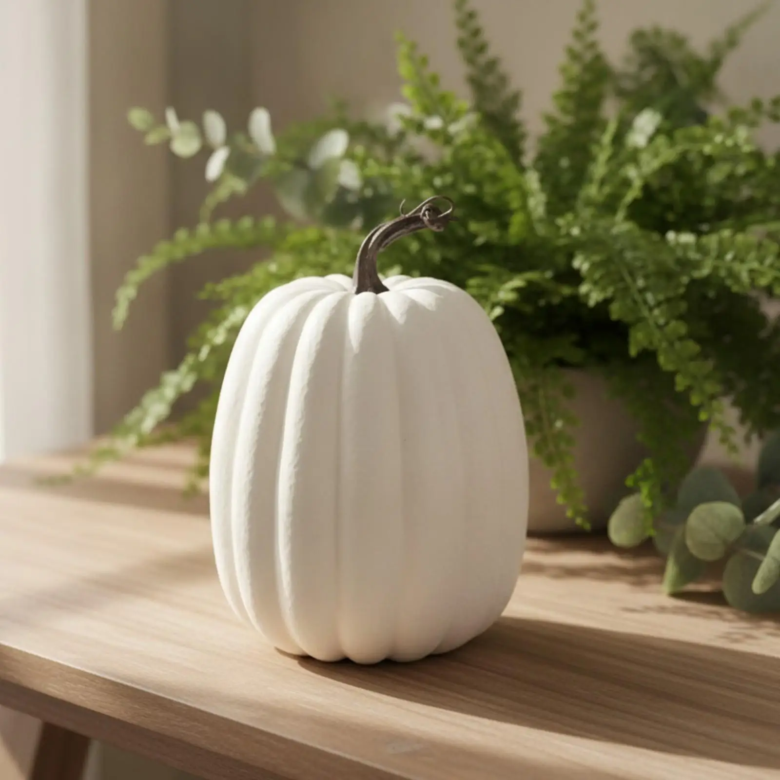 Lightweight White Pumpkin Craft for DIY Graffiti Halloween Decor Painter Friendly Seasonal Display