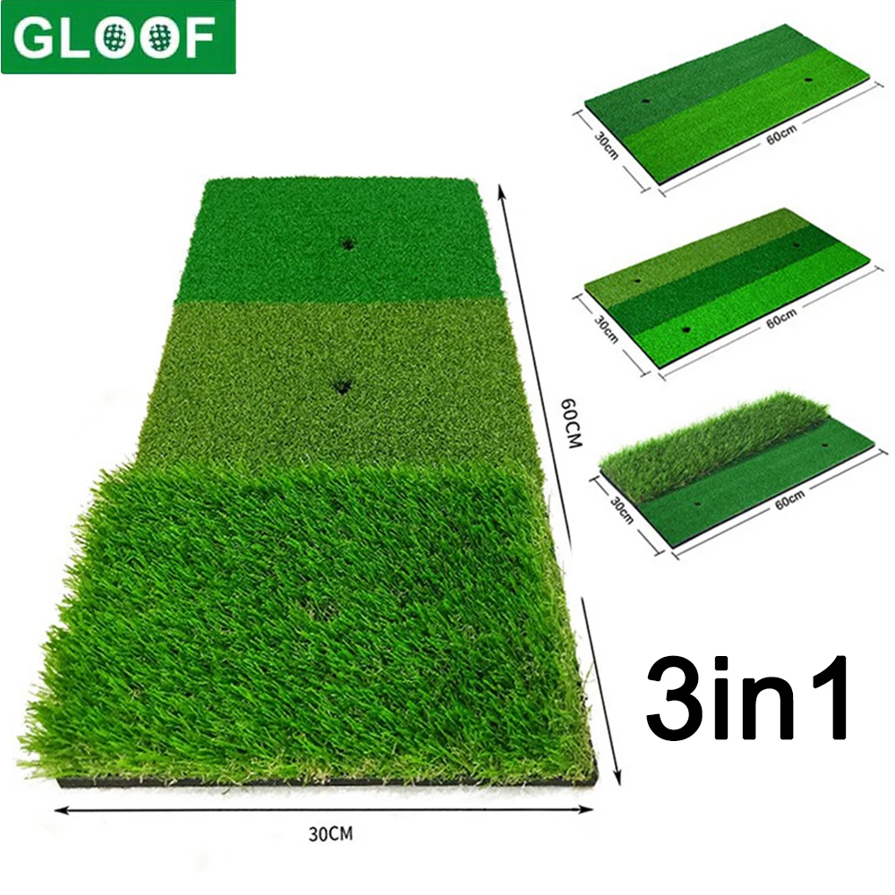 Golf Hitting Mats Outdoor and Indoor Premium Golf Impact Mats Analysis of Swing Path and Correct Hitting Form Golf Practice Mats