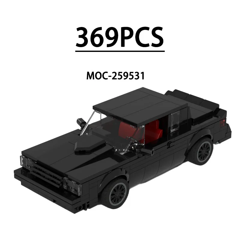 

Конструктор MOC-259531: Спортивный седан, модель для сборки, 369 деталей. Подарок для детей на День рождения, Рождество, Новый год.